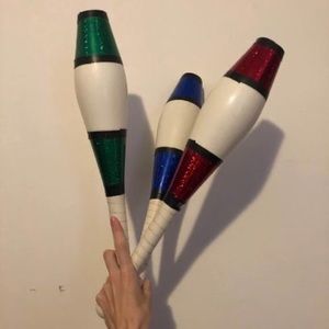 Plastic juggling clown pins